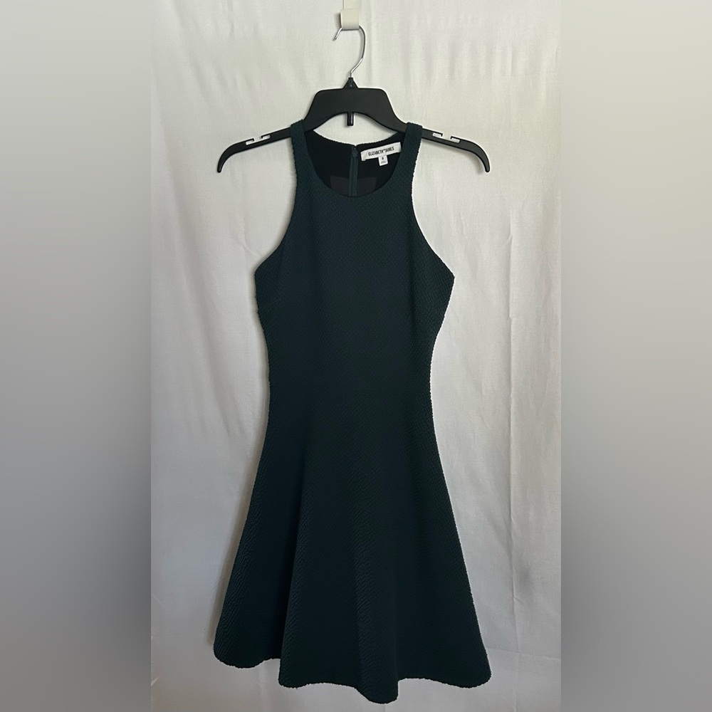 Elizabeth and James Textured Fit-and-Flare Mini Dress